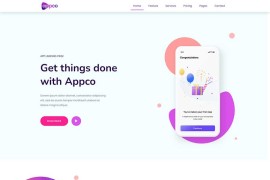 APP软件系统介绍推广网站html模板