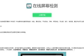 电脑屏幕坏点检测小工具HTML源码