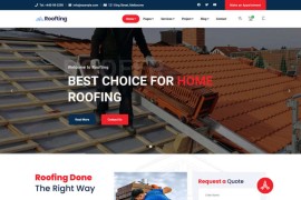 建筑工程房屋修补企业html网站模板