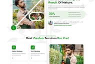 响应式绿色园林花艺前端网页模板